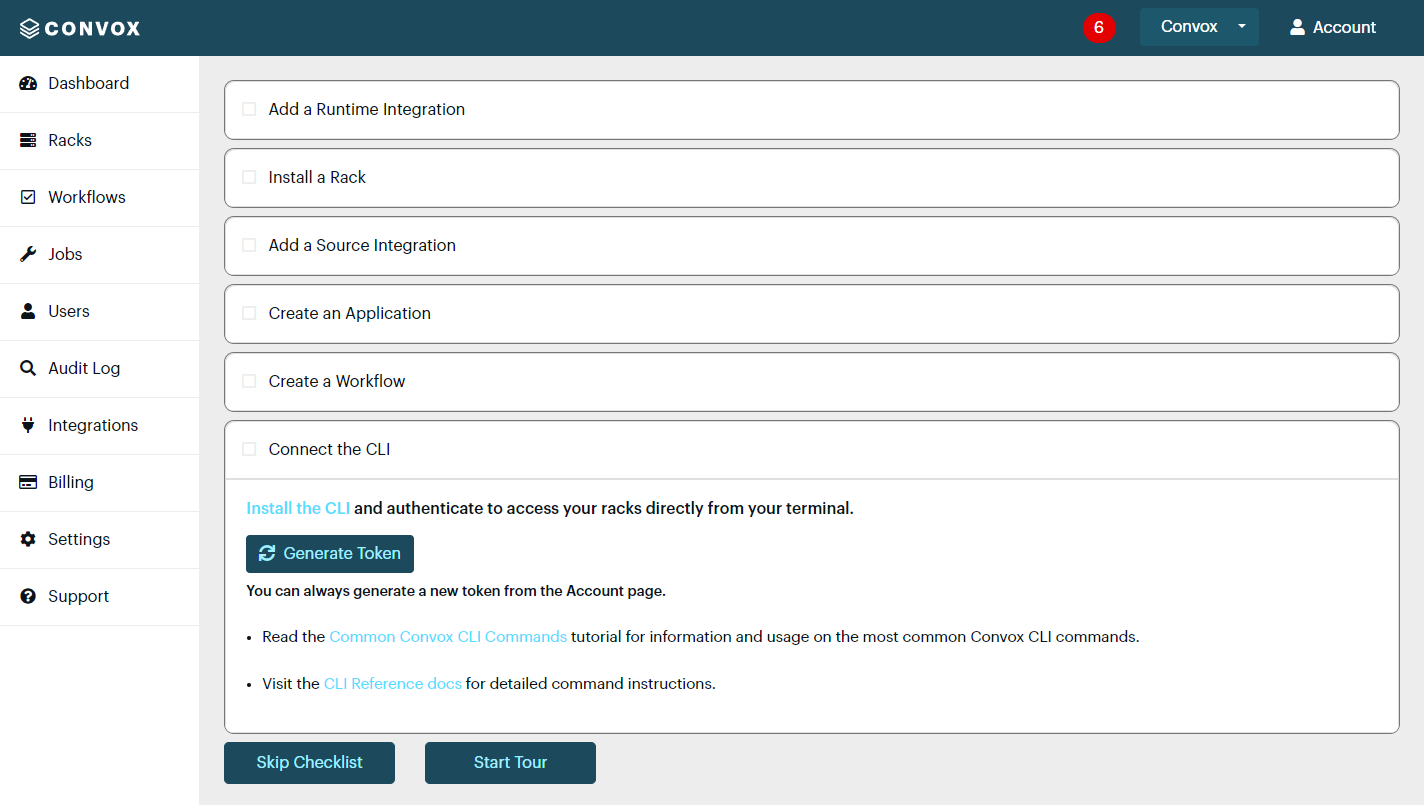 CLI Login Checklist